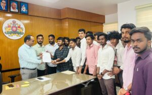 NSUI ವತಿಯಿಂದ ಜಿಲ್ಲಾಧಿಕಾರಿಗಳಿಗೆ ಮನವಿ…