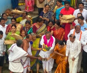 ರಾಷ್ಟ್ರ ಭಕ್ತ ಬಳಗದಿಂದ ತುಂಗಾ ನದಿಗೆ ಬಾಗಿನ ಸಮರ್ಪಣೆ…